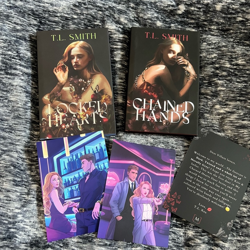 Locked Hearts & Chained Hands by T.L. Smith Book Set with Illustrations